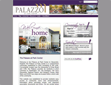 Tablet Screenshot of palazzoparkcenter.com